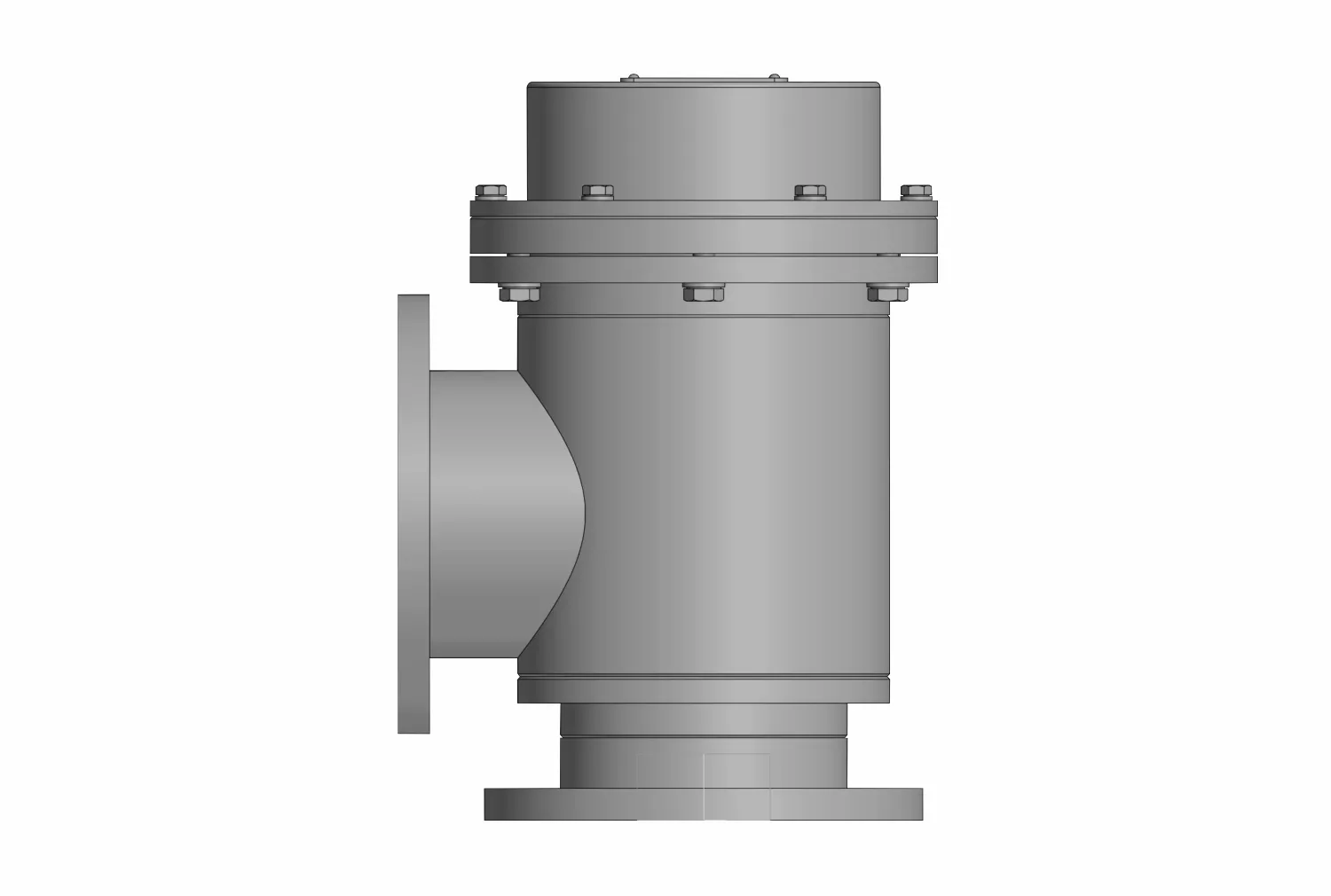 Купить в АО Вакууммаш ✓ Угловой ручной специальный вакуумный клапан УРС-100 ✦ узнать цены и отзывы в каталоге